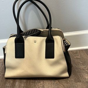 Kate spade black/white purse